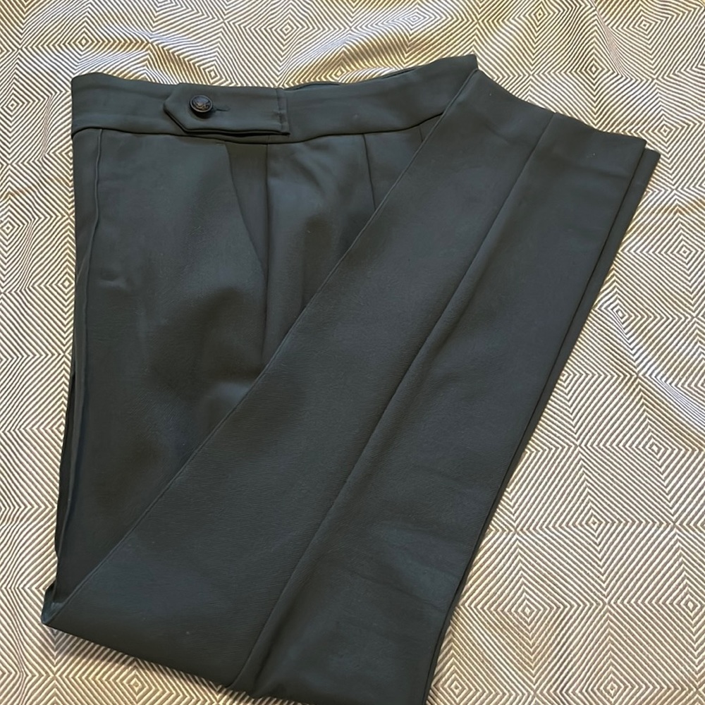 Express forest green ankle pants
